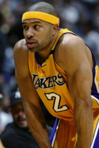 Derek Fisher Wearing Lakers Headband