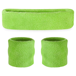 Neon Green Headbands & Wristbands