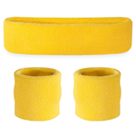 Neon Yellow Headbands & Wristbands