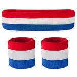 Red white and blue Headbands & Wristbands